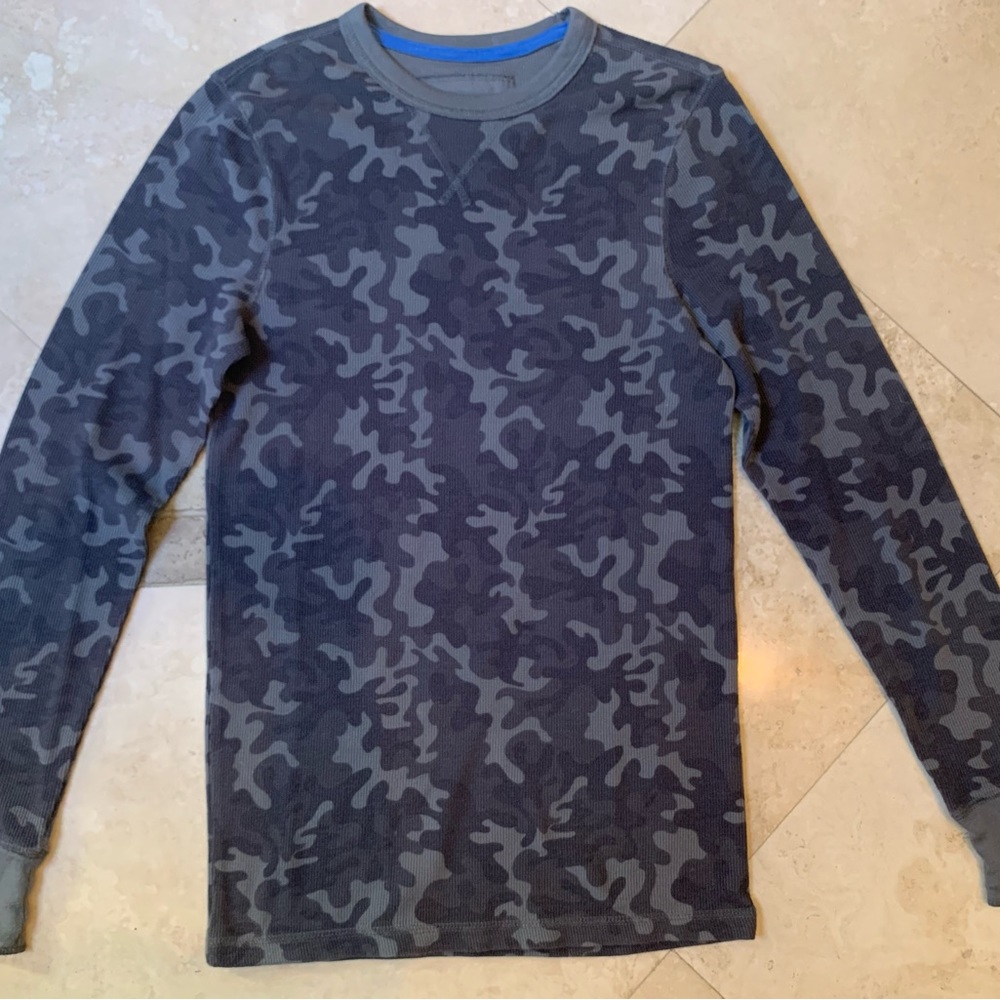 Mens Urban Pipeline gray camouflage shirt size S